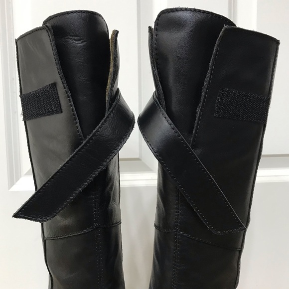 Fly London YOA Wedge Platform Side Zip Boots Women Size 9 1/2 40 Rare HTF - Picture 10 of 16